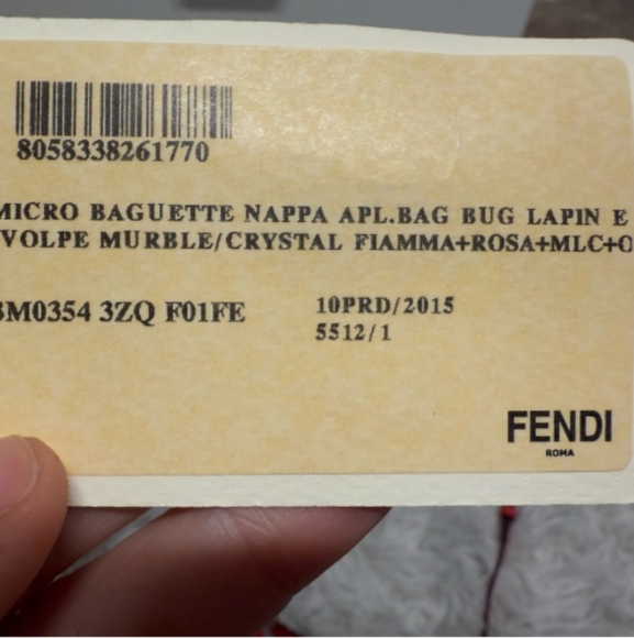 Fendi micro nappa bug  bag - Picture 9 of 15